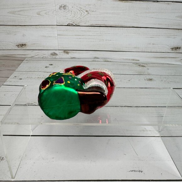 Vintage Hand Painted Blown Glass Santa Claus Christmas Ornament 2002 Target - Picture 5 of 9